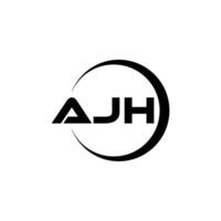 ajh brief logo ontwerp, inspiratie voor een uniek identiteit. modern elegantie en creatief ontwerp. watermerk uw succes met de opvallend deze logo. vector