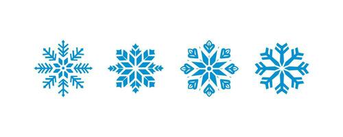 sneeuwvlok icoon set. vector illustratie ontwerp.