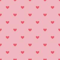 valentijnsdag dag naadloos patroon met roze harten in roze achtergrond. roze harten kleding stof afdrukken