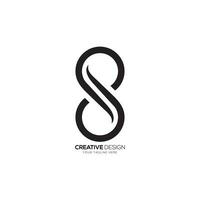 brief s klassiek creatief vorm modern abstract elegant monogram logo ontwerp concept vector