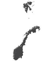 Noorwegen kaart. kaart van Noorwegen in zwart kleur vector