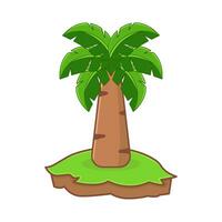 palm boom in tuin groen illustratie vector