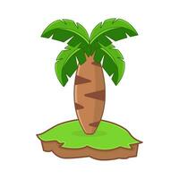 palm boom in tuin groen illustratie vector