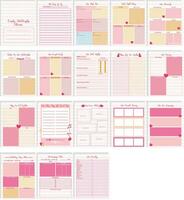 paar planner, paar logboek vector