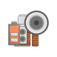 camera foto met accu illustratie vector