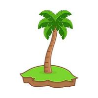 palm boom in tuin groen illustratie vector