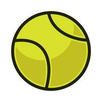 een tennis icoon is getoond Aan een wit achtergrond vector