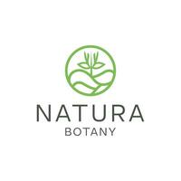 natuurproduct logo vector ontwerpsjabloon. blad icoon