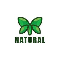 natuurproduct logo vector ontwerpsjabloon. blad icoon