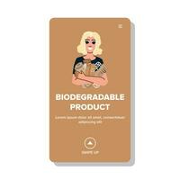 eco biologisch afbreekbaar Product vector