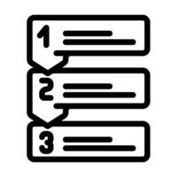 lijst met pijlen lijn icoon vector illustratie