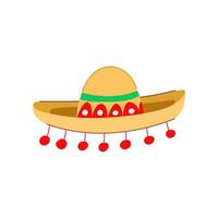 sombrero sombrero tekenfilm vector illustratie