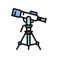 telescoop ruimte exploratie kleur icoon vector illustratie