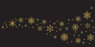 winter en Kerstmis achtergrond vector ontwerp met sneeuwvlokken met copyspace