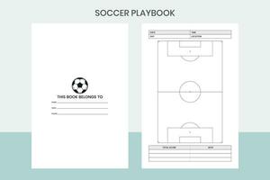 voetbal Speelboek pro sjabloon vector