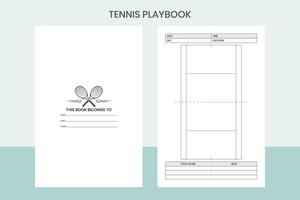 tennis Speelboek pro sjabloon vector