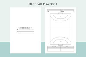 handbal Speelboek pro sjabloon vector