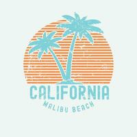 Californië illustratie typografie voor t shirt, poster, logo, sticker, of kleding handelswaar vector