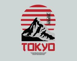 tokyo elegant t-shirt en kleding abstract ontwerp. vector afdrukken, typografie, poster.