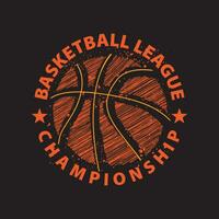 basketbal illustratie typografie voor t shirt, poster, logo, sticker, of kleding handelswaar. vector