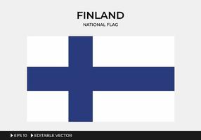 illustratie van de nationale vlag van Finland vector