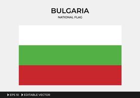 illustratie van de nationale vlag van bulgarije vector