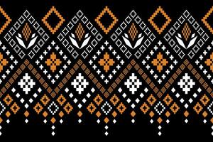 natuur jaargangen kruis steek traditioneel etnisch patroon paisley bloem ikat achtergrond abstract aztec Afrikaanse Indonesisch Indisch naadloos patroon voor kleding stof afdrukken kleding jurk tapijt gordijnen en sarong vector