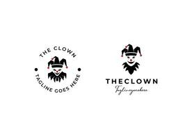 clown grappenmaker logo icoon ontwerp vector illustratie