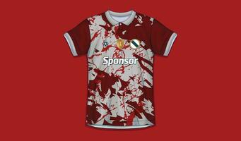 vrij vector voetbal Jersey ontwerp voor sublimatie, sport t overhemd ontwerp