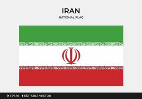 illustratie van de nationale vlag van Iran vector