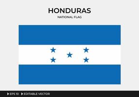 illustratie van de nationale vlag van honduras vector