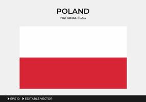 illustratie van de nationale vlag van Polen vector