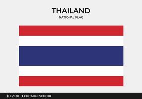 illustratie van de nationale vlag van thailand vector