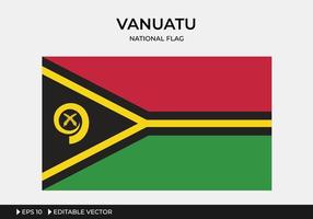 illustratie van de nationale vlag van Vanuatu vector