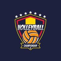 volleybal logo sjabloon vector