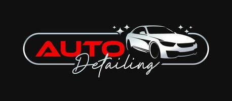 auto silhouet logo ontwerp, auto detaillering modern en gemakkelijk concept. vector illustratie