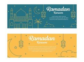 Ramadan kareem banier sjabloon vector ontwerp