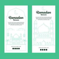 Ramadan kareem banier sjabloon vector ontwerp