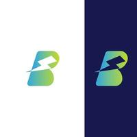 b brief logo vector professioneel abstract monogram logo ontwerp symbool