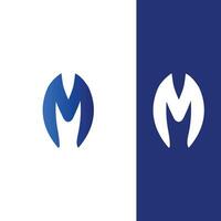 m brief logo vector professioneel abstract monogram logo ontwerp symbool