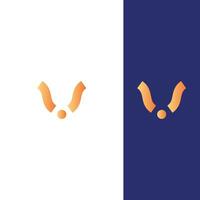 v brief logo vector professioneel abstract monogram logo ontwerp symbool