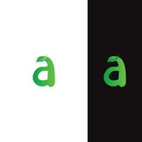 een brief met blad logo vector professioneel abstract monogram logo ontwerp symbool