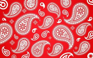 paisley afdrukken rood bandana concept stijl vector
