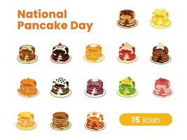 nationale pannenkoekendag vector