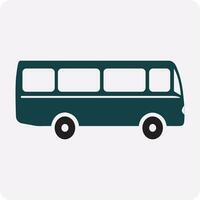 bus, auto, minibus vector icoon eps