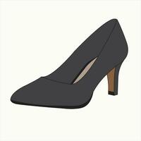 modieus elegant vrouw hiel- schoenen vector icoon eps