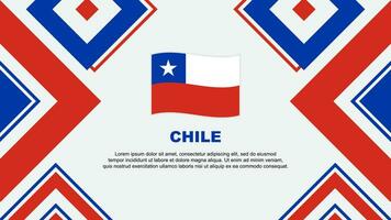 Chili vlag abstract achtergrond ontwerp sjabloon. Chili onafhankelijkheid dag banier behang vector illustratie. Chili onafhankelijkheid dag