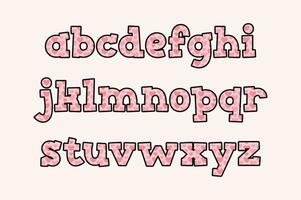 veelzijdig verzameling van mijn hart alfabet brieven voor divers toepassingen vector