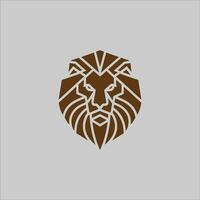 minimalistische leeuw logo vector