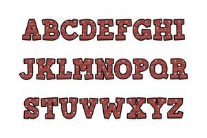 veelzijdig verzameling van zoet serenade alfabet brieven voor divers toepassingen vector
